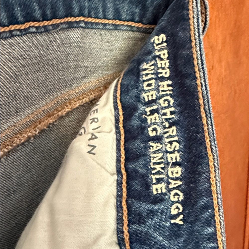 American Eagle Outfitters Blue Flare & Wide Leg Jeans - Picture 4 of 5